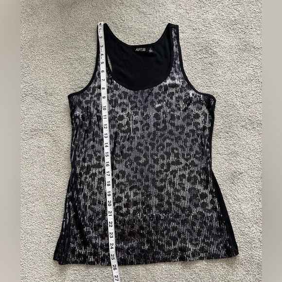 APT 9 women’s sequin tank top sz Medium - Picture 2 of 9
